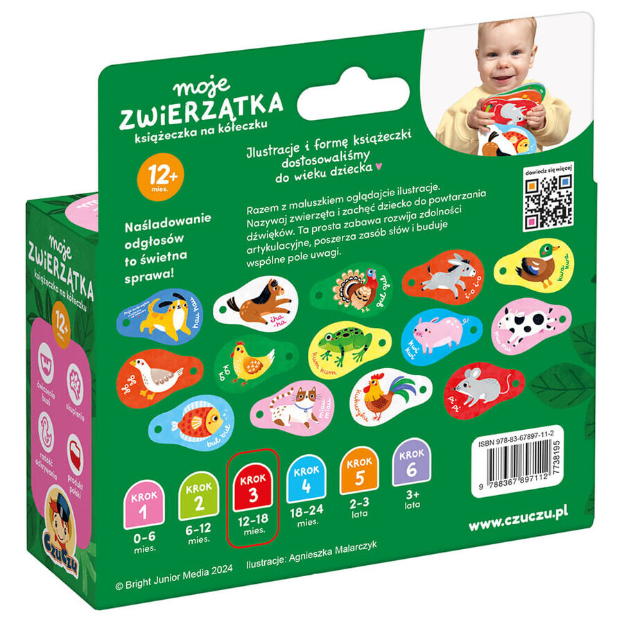 CzuCzu My Animals, Ringbuch für Kinder, ab 12 Monaten