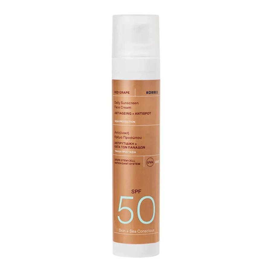 Korres Red Grape, Gesichtsschutzcreme, SPF 50, 50 ml