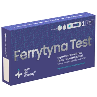 Selbsttest Ferritin Test, Schnelltest zur Bestimmung des Ferritinspiegels im Blut, Kassette, 1 Stück