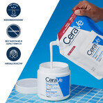 CeraVe, loțiune hidratantă pentru față și corp cu ceramide, piele uscată și foarte uscată, rezervă, 454 g