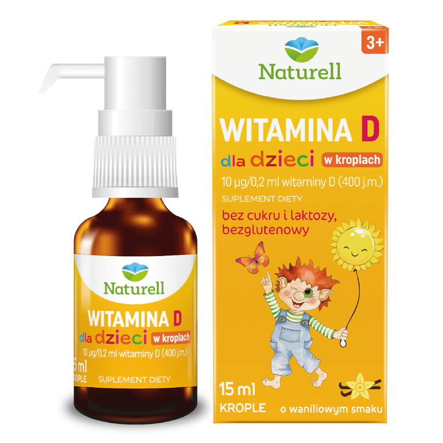Naturell Vitamin D for children, drops, 15 ml
