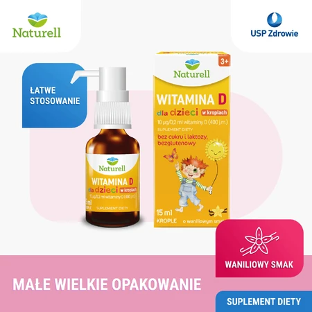 Naturell Vitamin D for children, drops, 15 ml