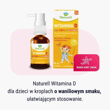 Naturell Vitamin D for children, drops, 15 ml