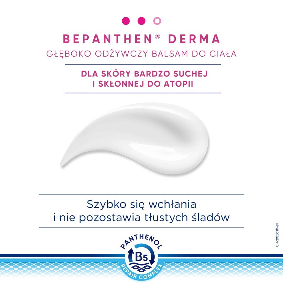 Bepanthen Derma Replenishing, loțiune de corp profund hrănitoare, 200 ml