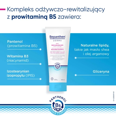 Bepanthen Derma Replenishing, deeply nourishing body lotion, 200 ml