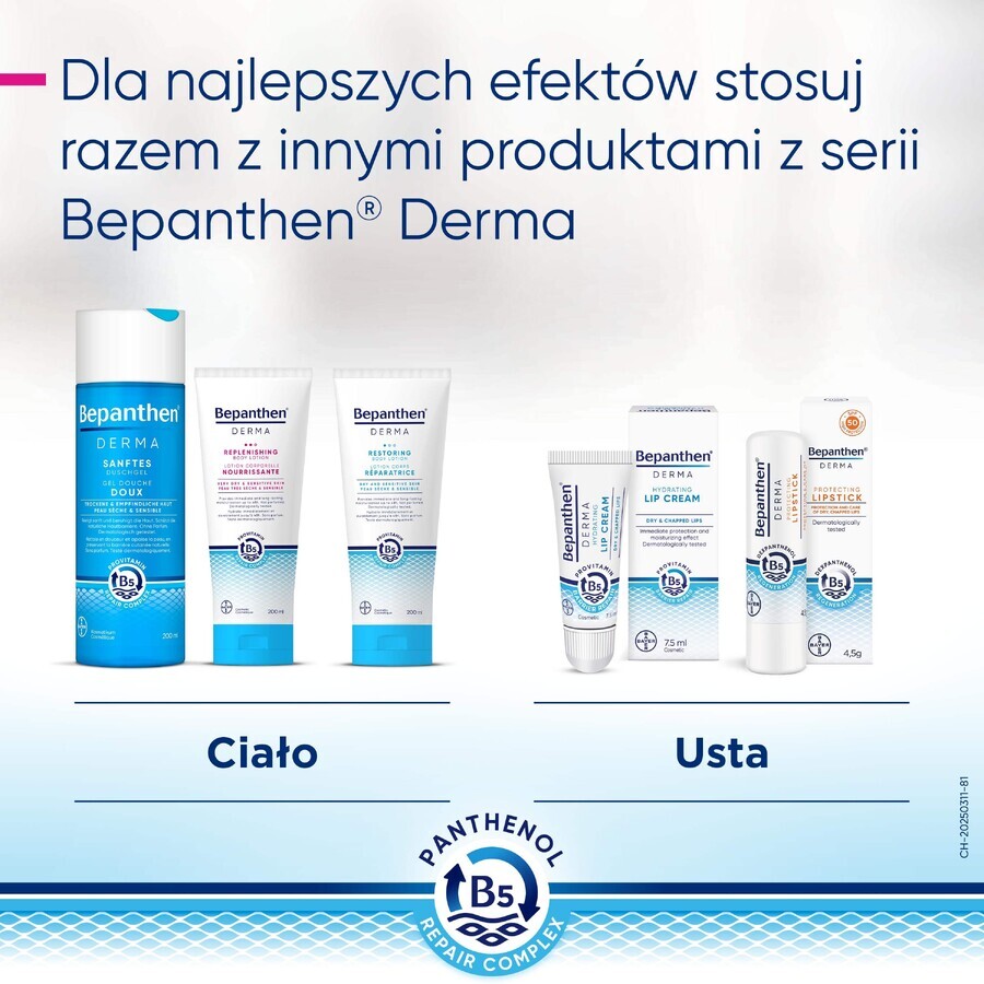 Bepanthen Derma Replenishing, loțiune de corp profund hrănitoare, 200 ml