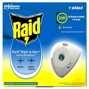 Raid Night & Day, navulling voor insecticide precipitator, 1 stuk
