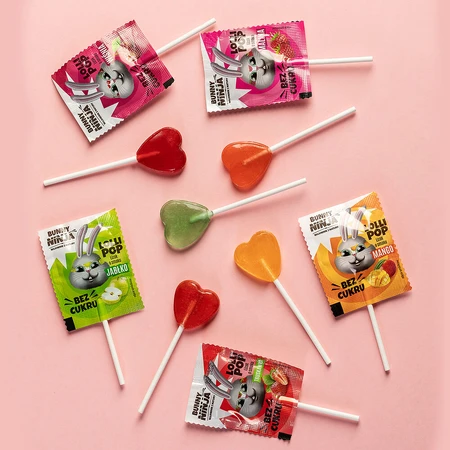 Bunny Ninja Lolli Pop, Fruchtlutscher, 6 g