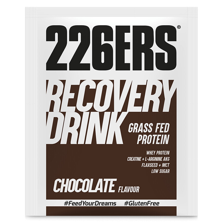 226Ers Recovery Drink, bolsita, chocolate, 50 g