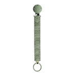 Bibs Pacifier Clip Ribbon, pacifier pendant, ribbon, Sage, 1 piece