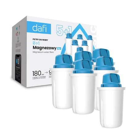 Dafi Classic Mg+, filtro de magnesio para jarra, 6 piezas