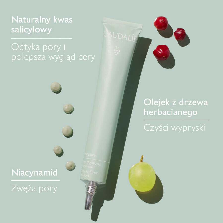 Caudalie Vinopure, spot treatment with salicylic acid, 15 ml