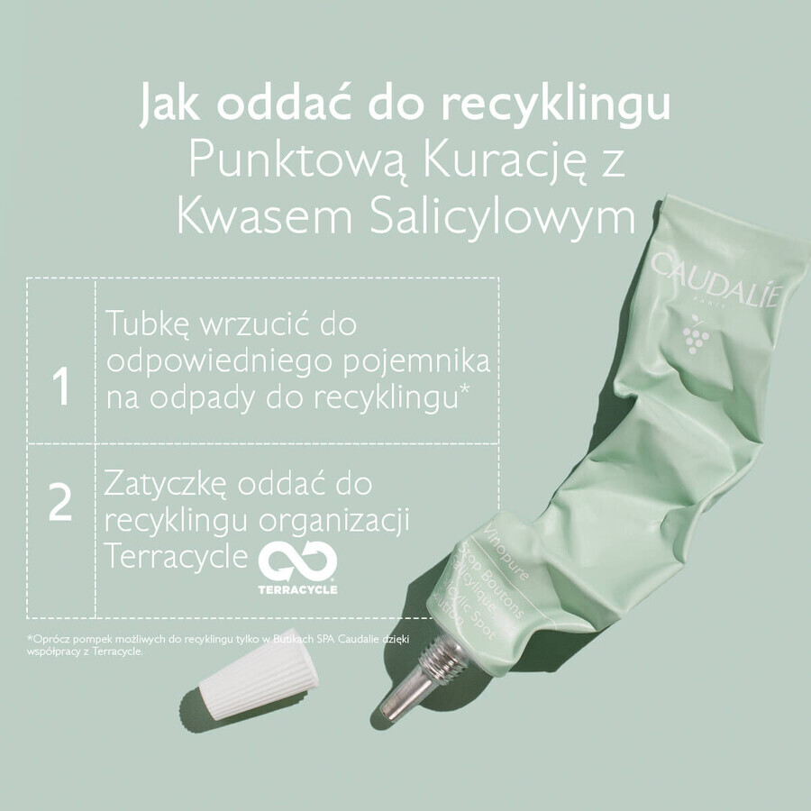 Caudalie Vinopure, spot treatment with salicylic acid, 15 ml