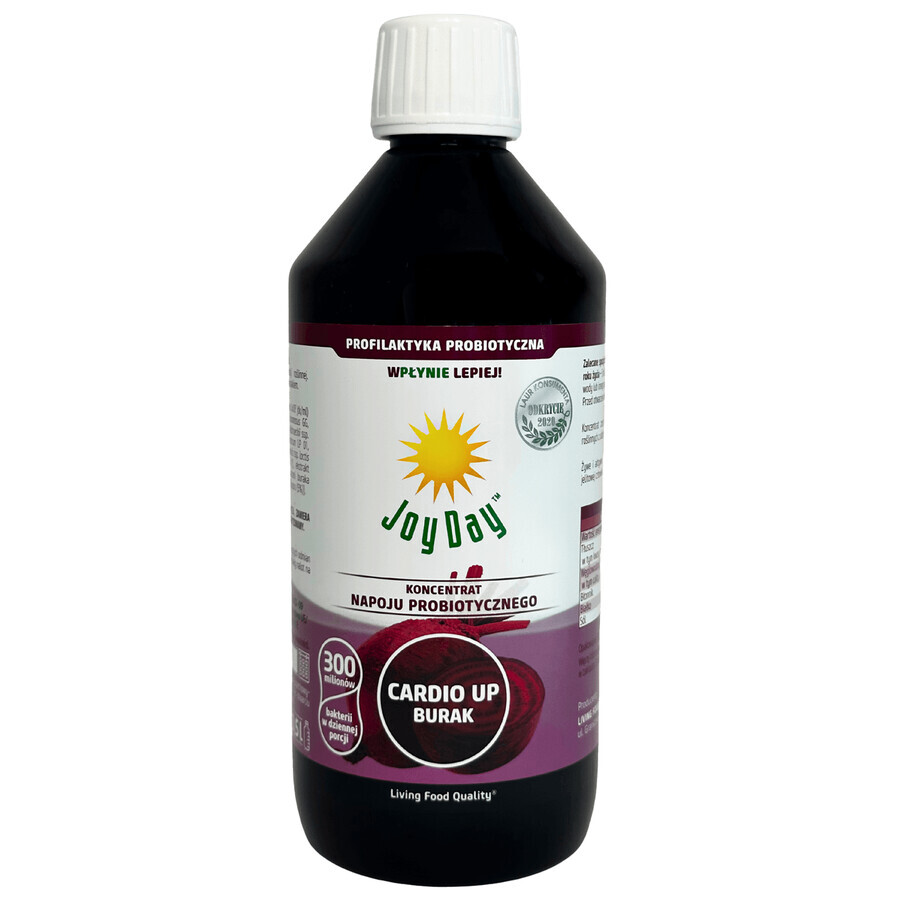 Joy Day Probiotic drink concentrate, Cardio Up Beet, 500 ml