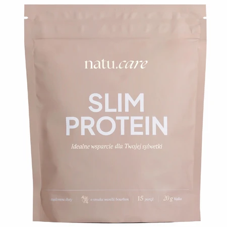 Natu Care Slim Protein, Vanille-Bourbon-Geschmack, 375 g