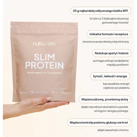 Natu Care Slim Protein, Vanille-Bourbon-Geschmack, 375 g