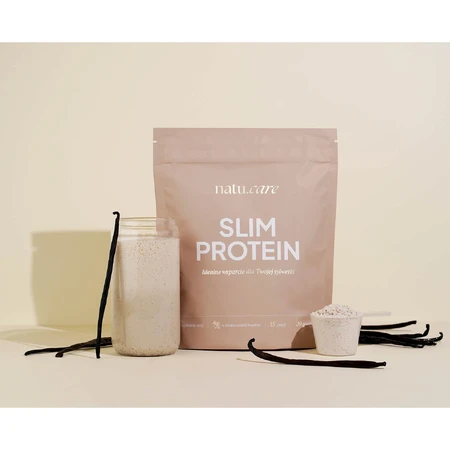 Natu Care Slim Protein, Vanille-Bourbon-Geschmack, 375 g