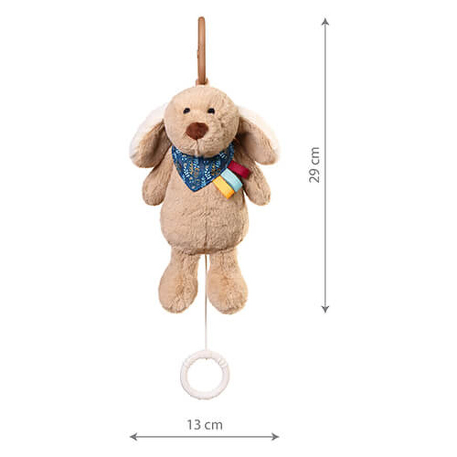BabyOno, jucărie pentru copii cu cutie muzicală, Dog Willy, de la naștere