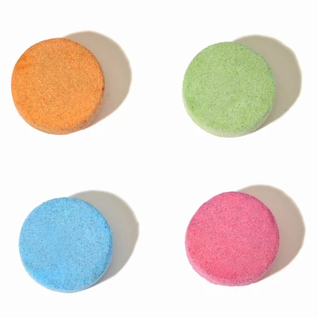 Mini U Fizzy Plops, colored bath tablets for children, 40 x 3 g