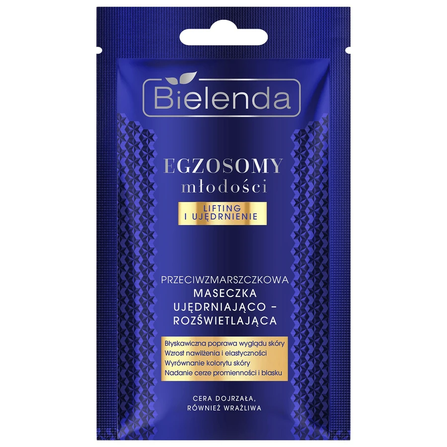 Bielenda Exosomen van de Jeugd, anti-rimpel verstevigend en verhelderend masker, 8 g