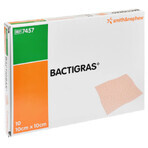 Bactigras, pansament cu parafină, steril, 10 cm x 10 cm, 10 bucăți Bactigras, pansament cu parafină, steril, 10 cm x 10 cm, 10 bucăți