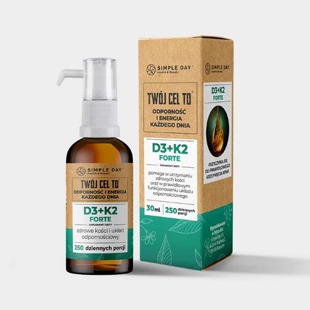Simple Day D3 + K2 Forte, picături, 30 ml