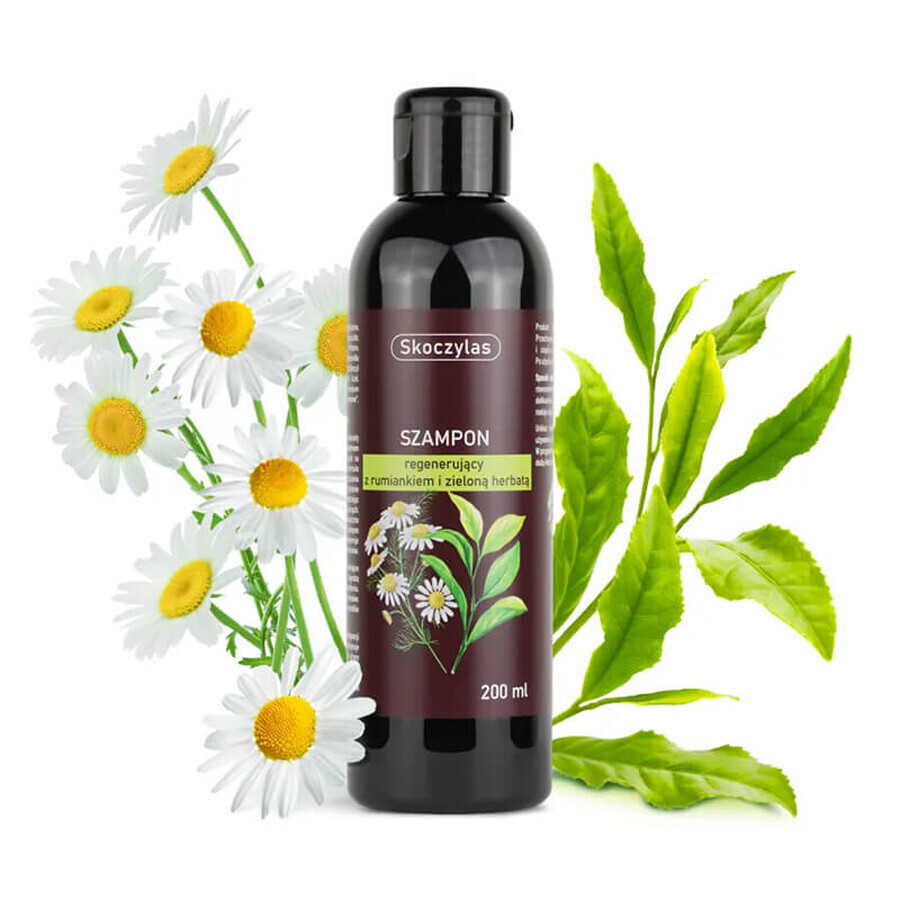 Skoczylas, champú regenerador con manzanilla y té verde, 200 ml