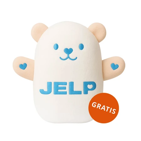 Jelp Baby 0+, hypoallergene Waschmilch, weiß, 1,5 l + Gratis-Teddybär
