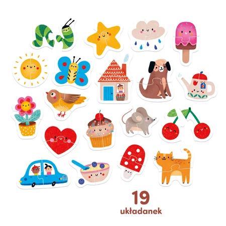 CzuCzu My first puzzles To pair, puzzles for children, from 15 months, 38 elements