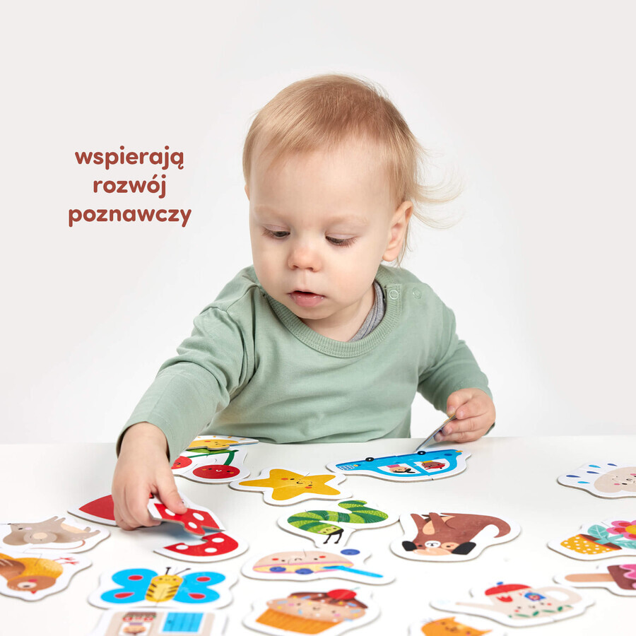 CzuCzu Mi primer puzzle Por parejas, puzzles para niños, a partir de 15 meses, 38 piezas