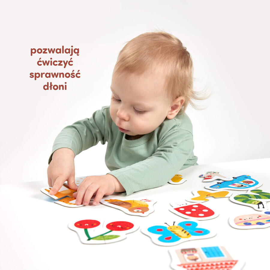 CzuCzu Mi primer puzzle Por parejas, puzzles para niños, a partir de 15 meses, 38 piezas