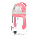 AKUKU, bottiglia di paglia con peso, rosa, 280 ml AKUKU, bottiglia di paglia con peso, rosa, 280 ml