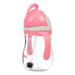 AKUKU, bottiglia di paglia con peso, rosa, 280 ml AKUKU, bottiglia di paglia con peso, rosa, 280 ml