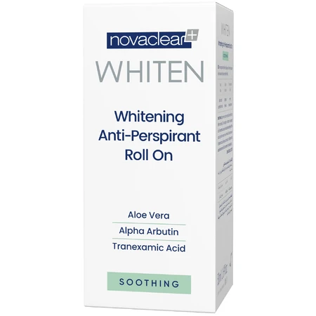 Novaclear Whiten Whitening Beruhigendes, linderndes Antitranspirant im Roll-on, 50 ml