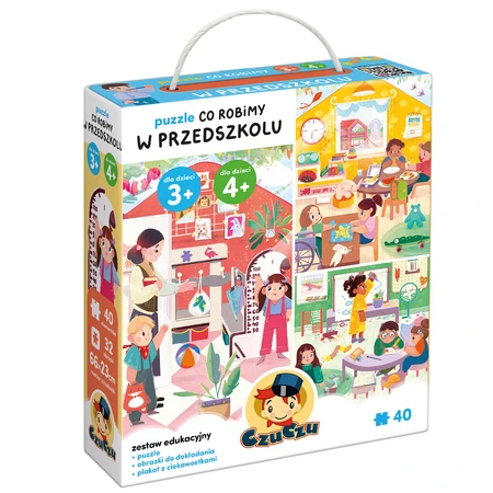 CzuCzu What we do in kindergarten, puzzles for children, 3-4 years old, 40 elements