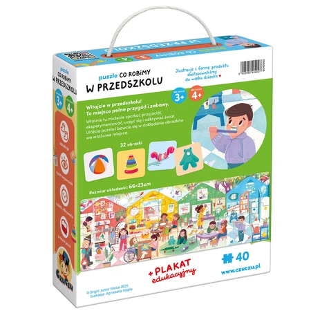 CzuCzu What we do in kindergarten, puzzles for children, 3-4 years old, 40 elements