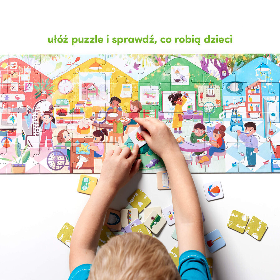 CzuCzu Wat we doen in de kleuterschool, puzzels voor kinderen, 3-4 jaar oud, 40 elementen