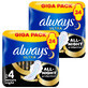 Set Always Ultra, serviettes hygi&#233;niques avec ailettes, taille 4, Secure Night, 2 x 24 pi&#232;ces