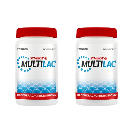 Multilac Synbiotic Kit, 2 x 50 capsules