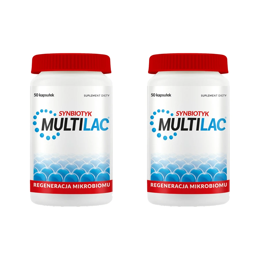Multilac Synbiotic Kit, 2 x 50 capsules