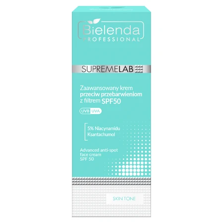 Bielenda Professional SupremeLab Skin Tone, light anti-pigmentation cream with sun protection, 50 ml