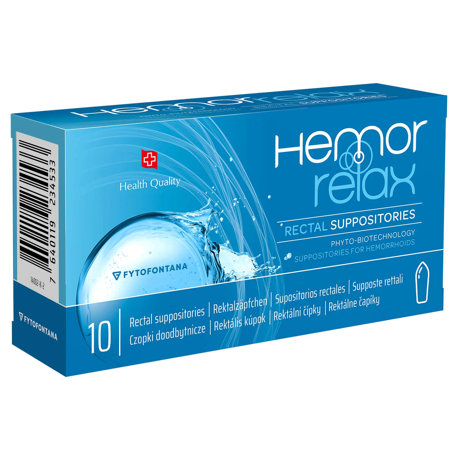 Fytofontana Hemorelax, rectal suppositories, 10 pieces