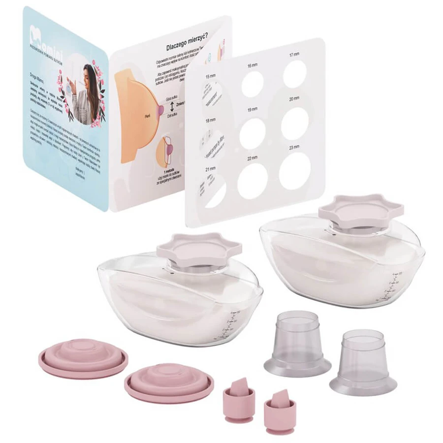 Momini TwinHarmony, electronic breast pump, dual, 4-phase, wireless.