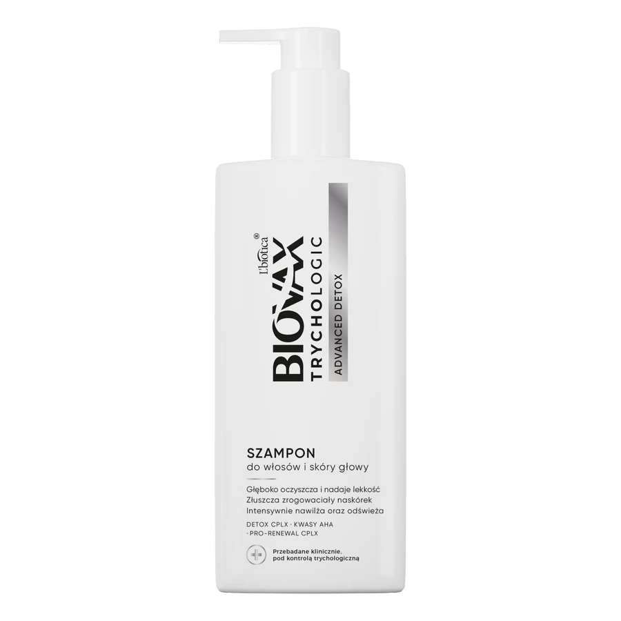 Biovax Trychologic Advanced Detox set, hair and scalp shampoo, 200 ml + scalp scrub, 50 ml