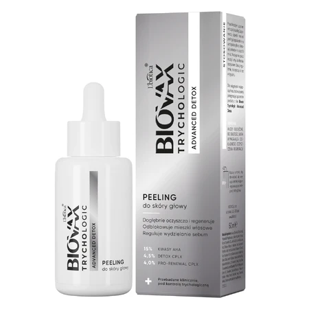 Biovax Trychologic Advanced Detox set, hair and scalp shampoo, 200 ml + scalp scrub, 50 ml