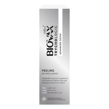Biovax Trychologic Advanced Detox set, hair and scalp shampoo, 200 ml + scalp scrub, 50 ml
