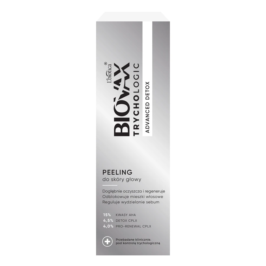 Biovax Trychologic Advanced Detox set, hair and scalp shampoo, 200 ml + scalp scrub, 50 ml