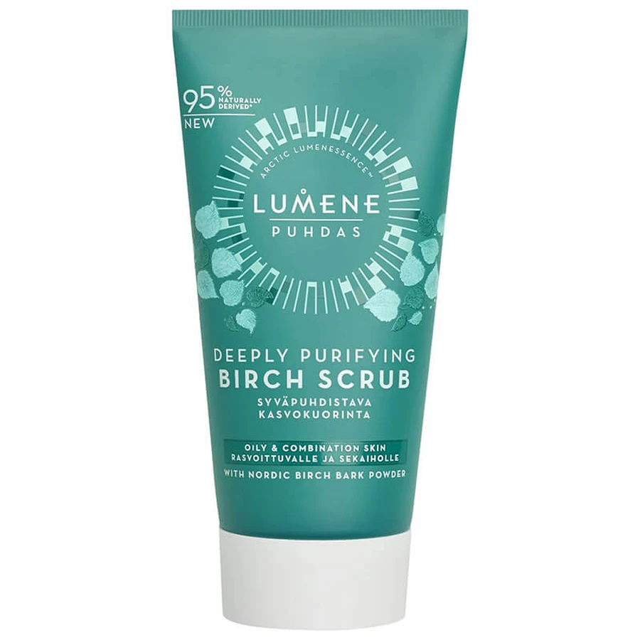 Lumene Puhdas, exfoliante facial de abedul para una limpieza profunda, 75 ml