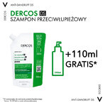 Set Vichy Dercos Anticaspa DS, champú anticaspa, cabello normal y graso, 390 ml + recambio, 500 ml