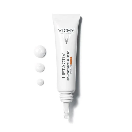 Vichy Liftactiv Pigment Specialist B3, crema para el contorno de ojos contra la hiperpigmentación, SPF 50+, 15 ml